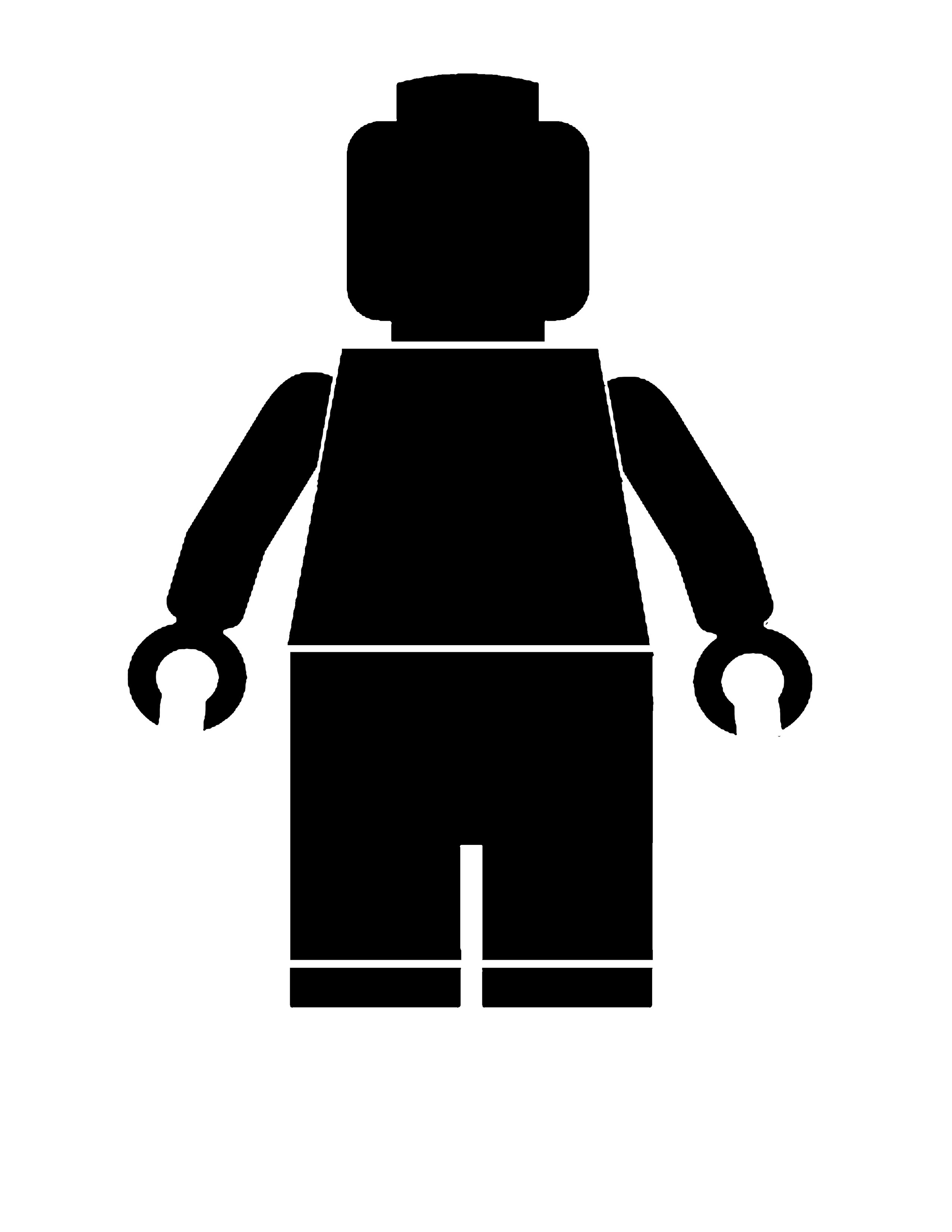 Lego Man Outline ClipArt Best