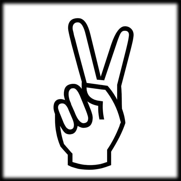 Finger peace sign clipart kid - Clipartix