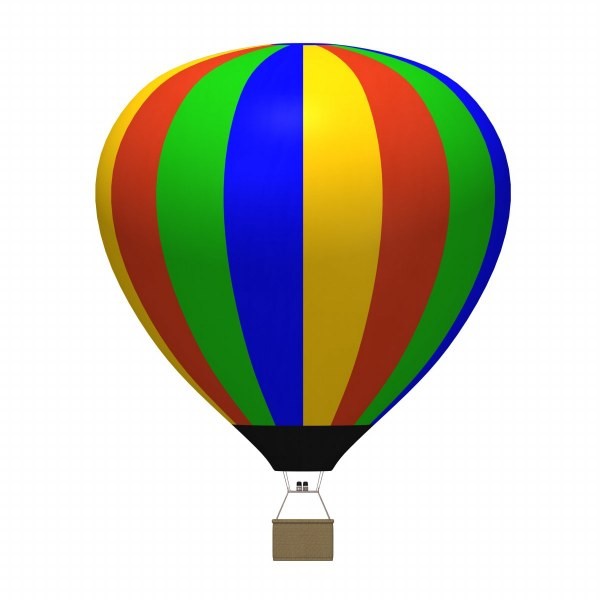 Animated hot air balloon clipart