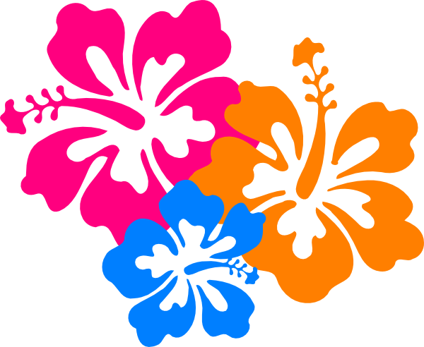 Clip Art Flower Bright Hawaiian Clipart