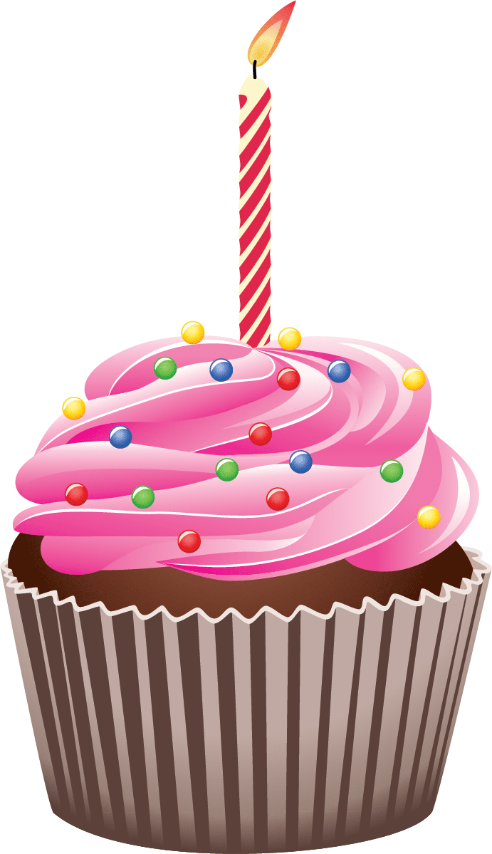 Happy Birthday Cupcake Clipart - Free Clipart Images