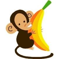 Clipart monkey with banana