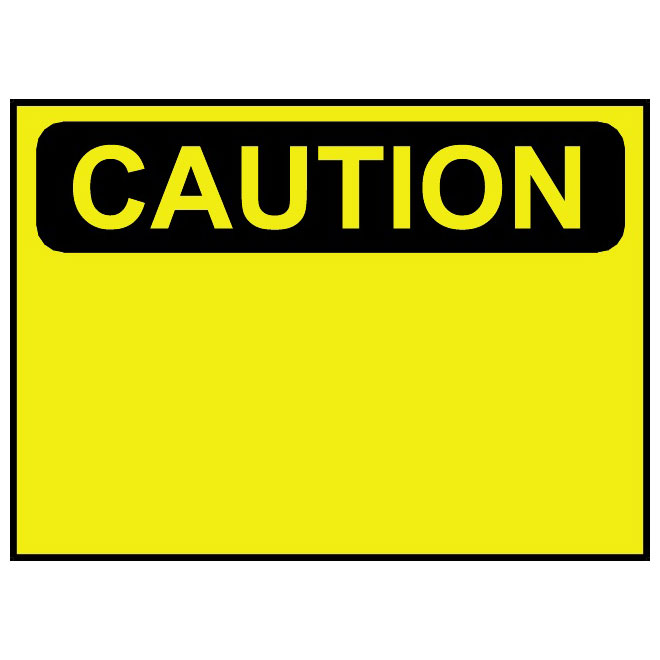 CAUTION VECTOR SIGN - Download at Vectorportal