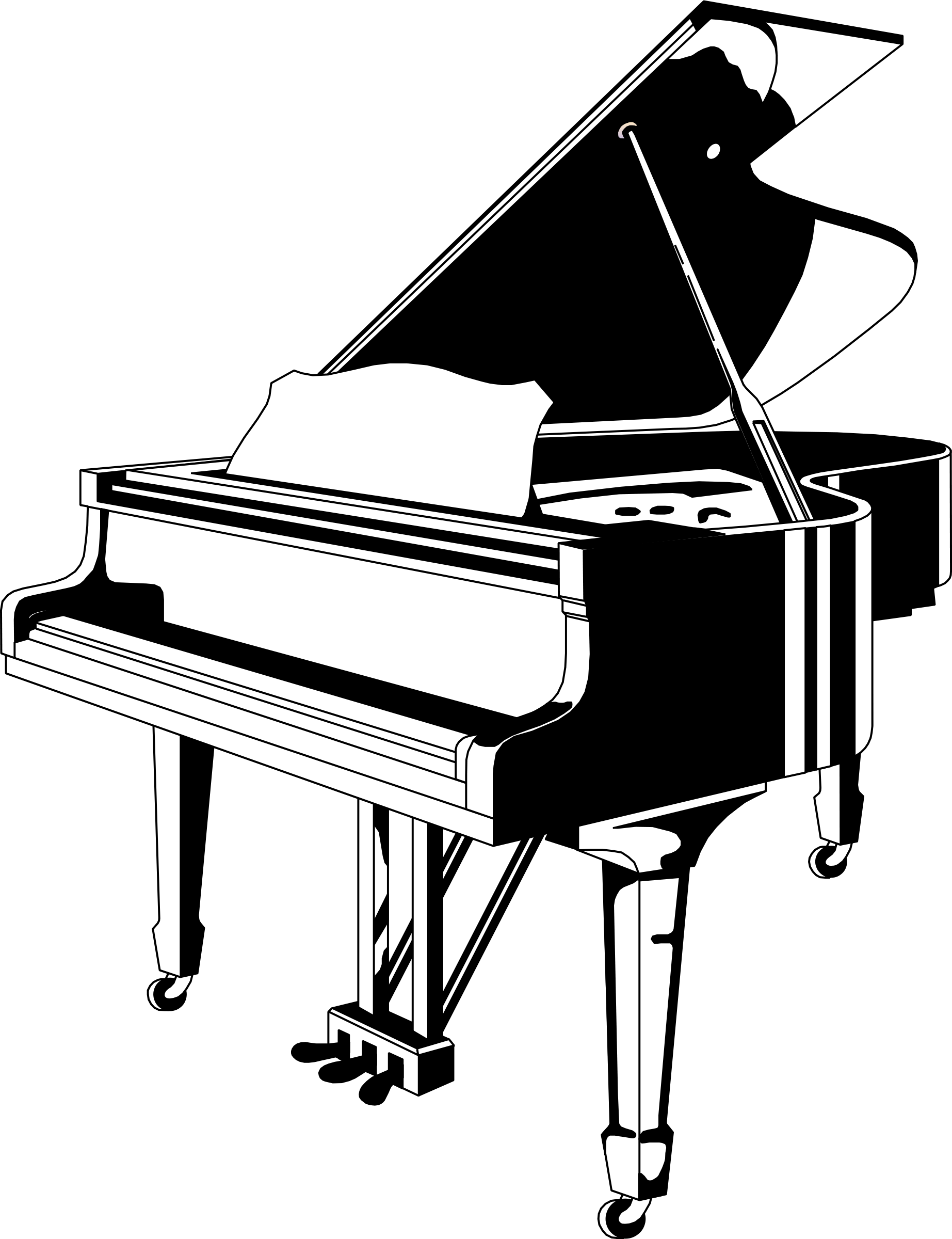 Piano clipart graphics