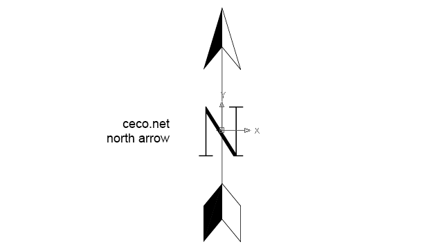 north arrow 17 small block in symbols north arrows Autocad free ...