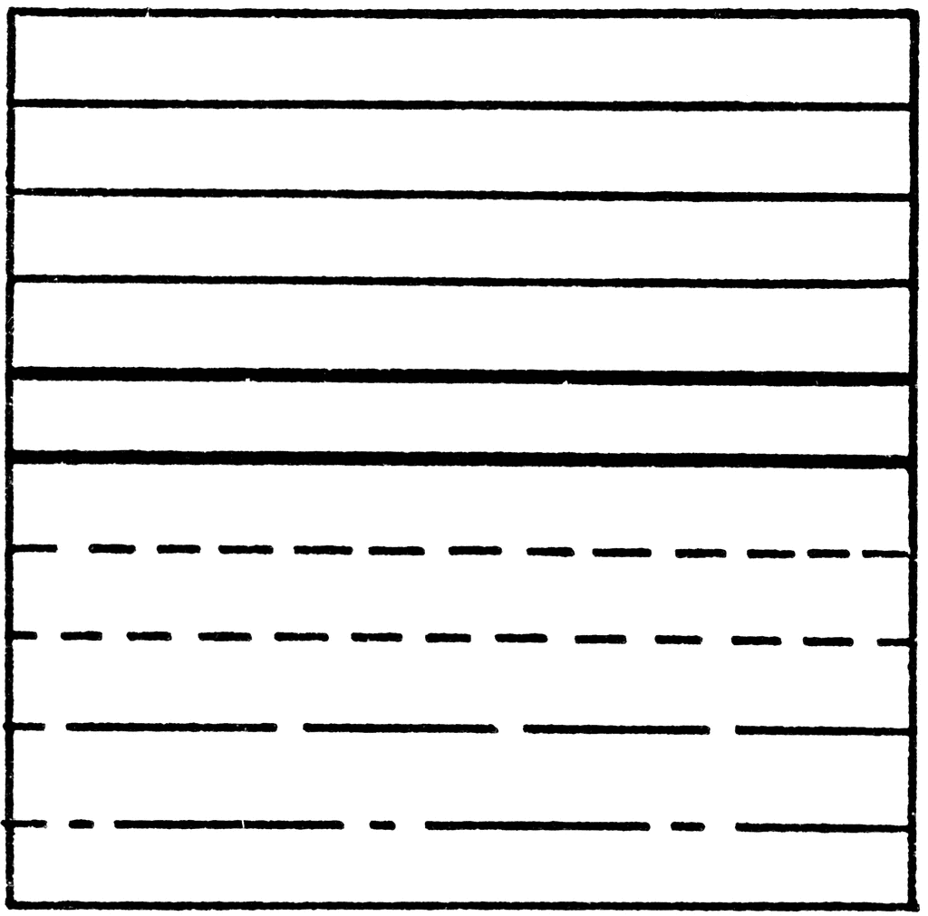 Horizontal Solid and Dashed Line Drawing Exercise | ClipArt ETC