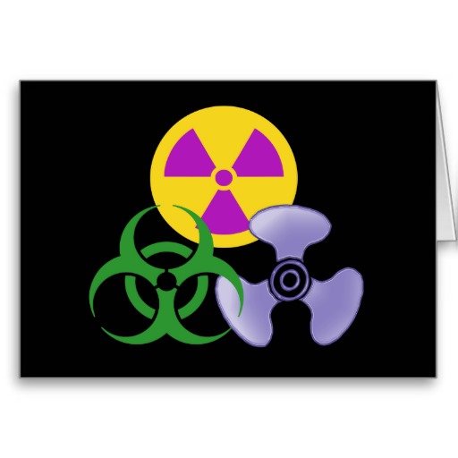 Nuke Hazmat Biohazard Card from Zazzle.