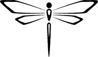 Simple Dragonfly Outline Sticker - Car Stickers ...