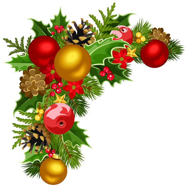 Christmas border corner clipart