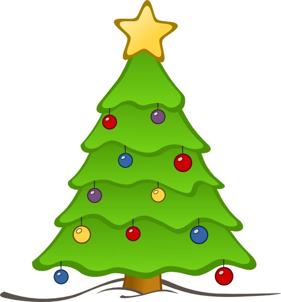 Christmas trees, Christmas traditions and Clip art