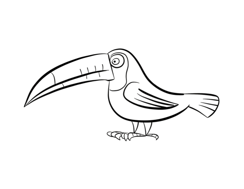 Toucan Outline | Free Download Clip Art | Free Clip Art | on ...