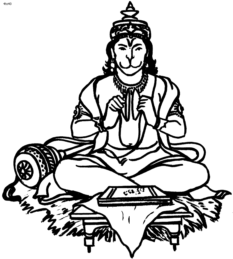 Hanuman Jayanti Coloring Pages - Kids Portal For Parents