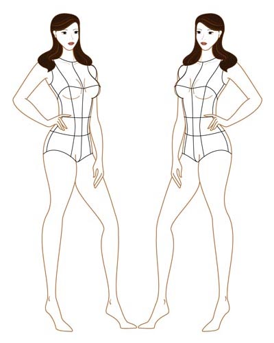 Female Body Outline Template - ClipArt Best
