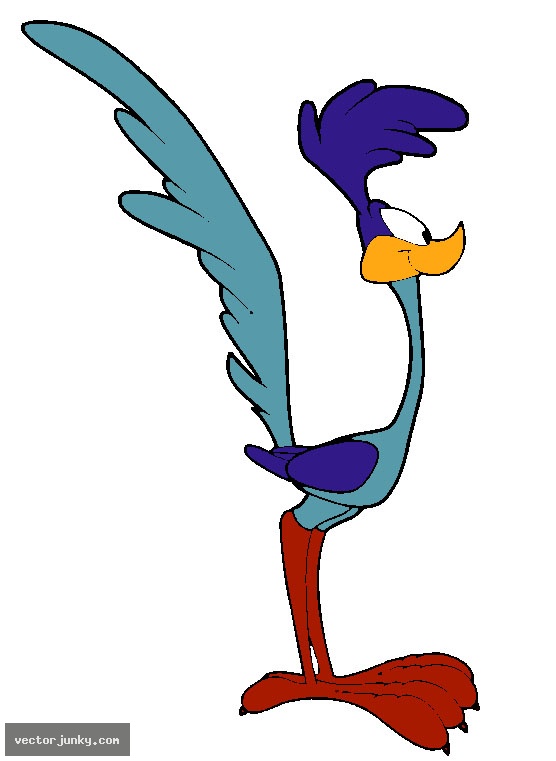 Roadrunner road runner clipart