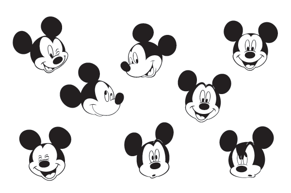 Printable Mickey Mouse Head