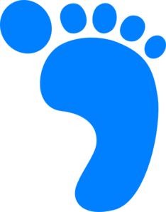 Clipart footprints kids