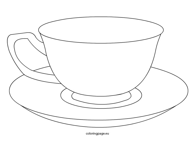 Tea Cup Coloring Sheet, teacup coloring page. Coloring trend ...