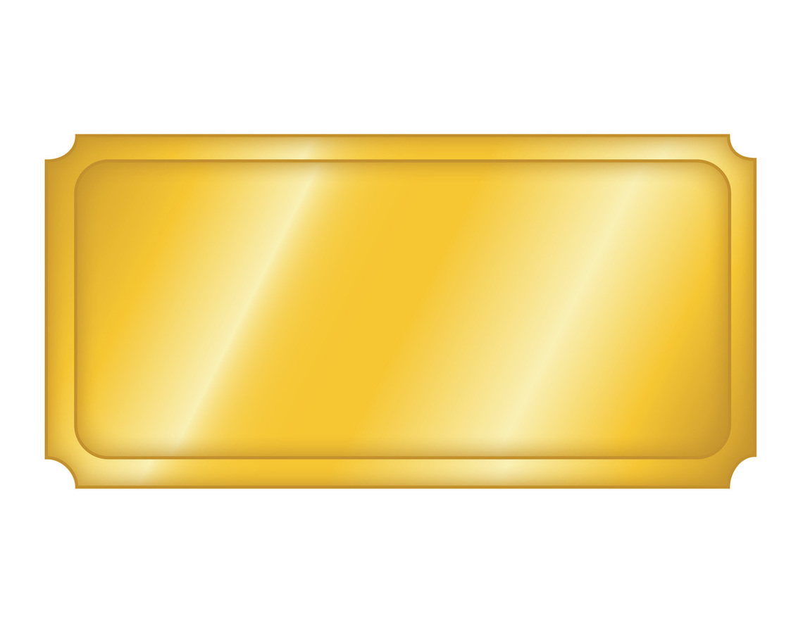 Blank Golden Ticket Template ClipArt Best