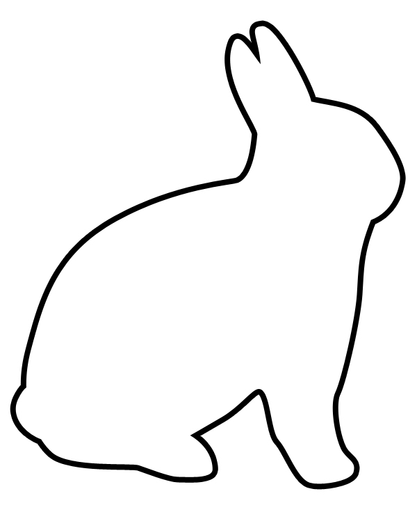 Best Photos of Easter Bunny Outline Printable - Easter Bunny ...