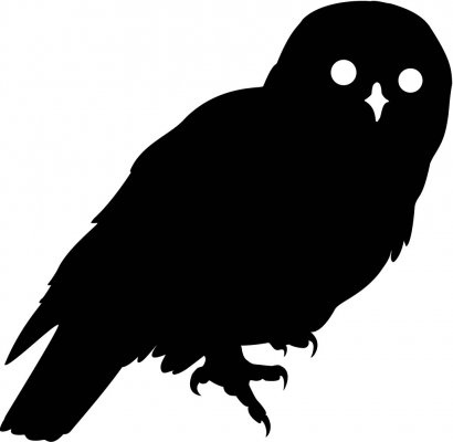 Silhouette Of Screech Owl - ClipArt Best