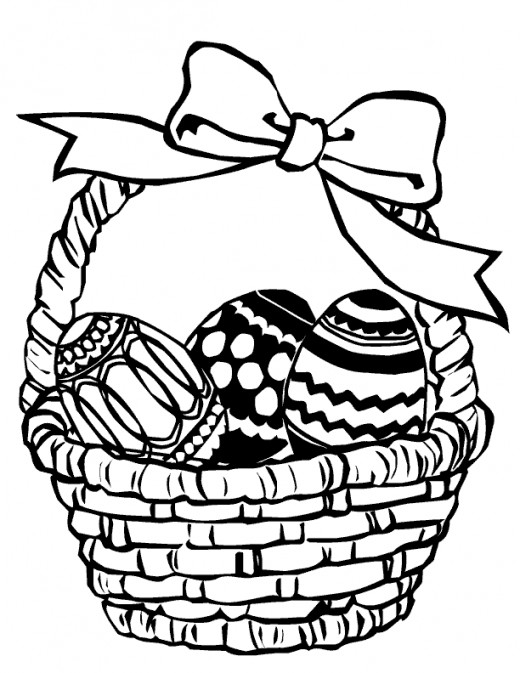 easter basket coloring pages - Happy Easter Images 2016