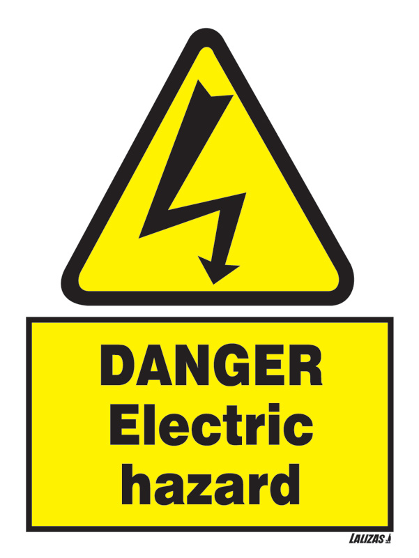 LALIZAS IMO SIGNS - Danger - Electric Hazard