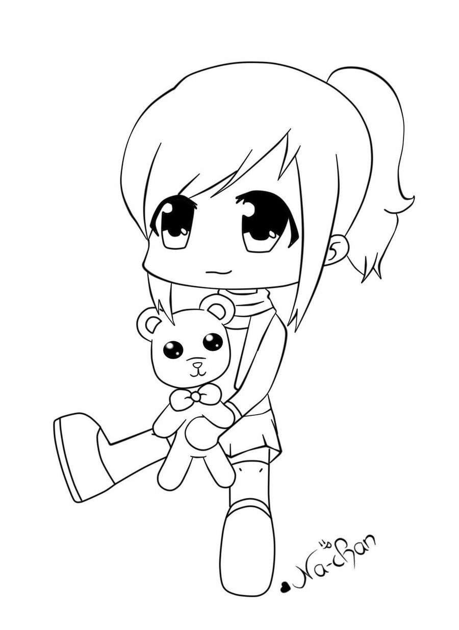 anime chibi lineart by x3Na-chan on DeviantArt