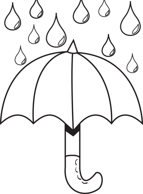 Best Photos of Free Printable Umbrella Template - Printable ...