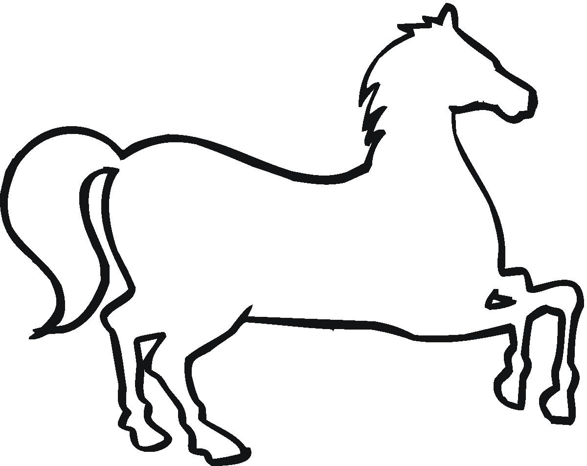 Clipart horse outline