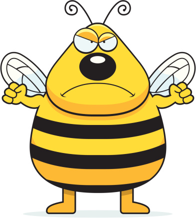 Angry Bee Clip Art, Vector Images & Illustrations