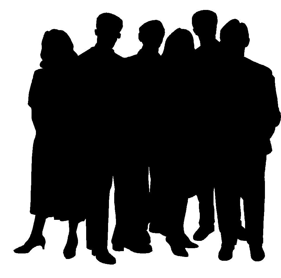 Group People Silhouette Clipart