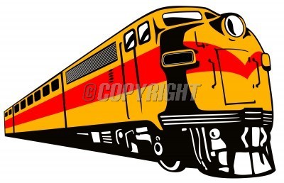 Retro Styled Train Vector Illustration | StockPodium - Image 8359420