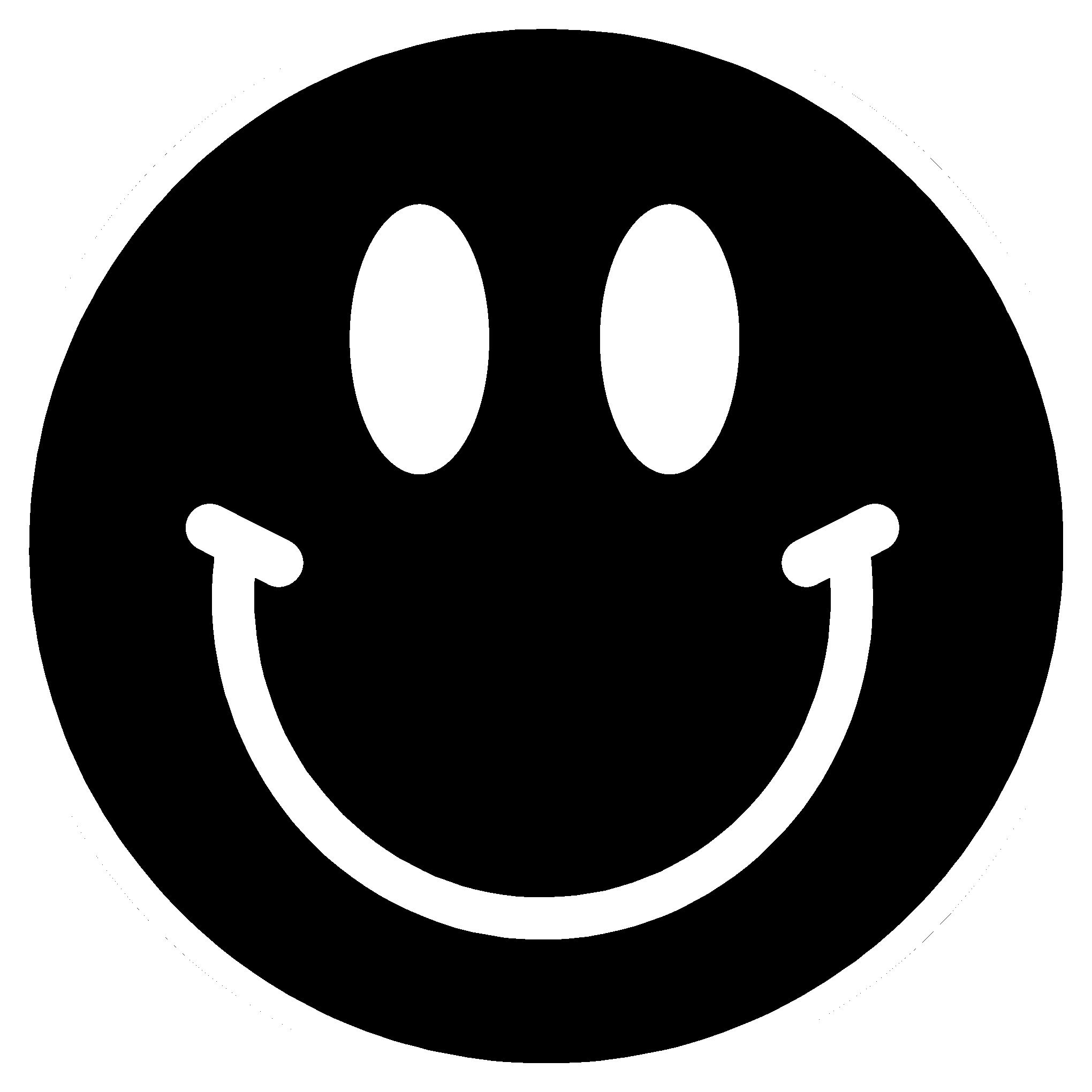 transparent rectangle shape with smiley face