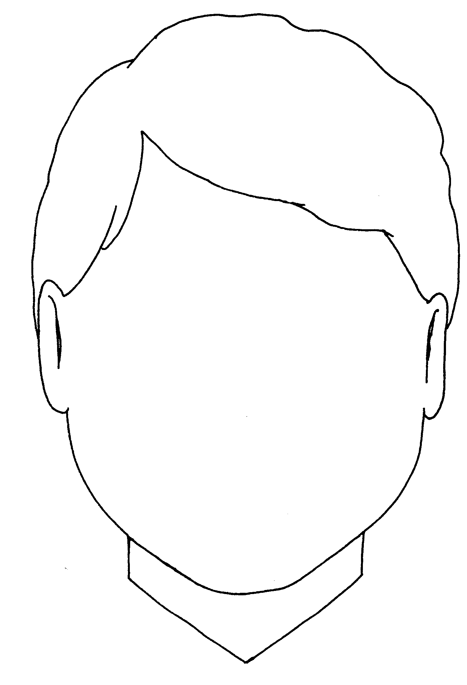 human head coloring page