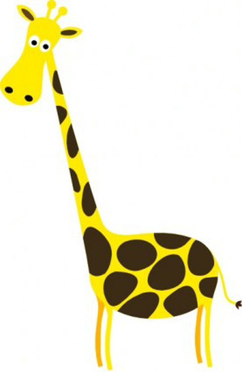 Cartoon Giraffe Clip Art 3 | Free Vector Download - Graphics,