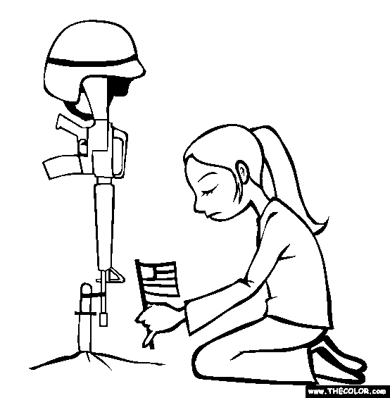 Memorial Day Online Coloring Pages | Page 1