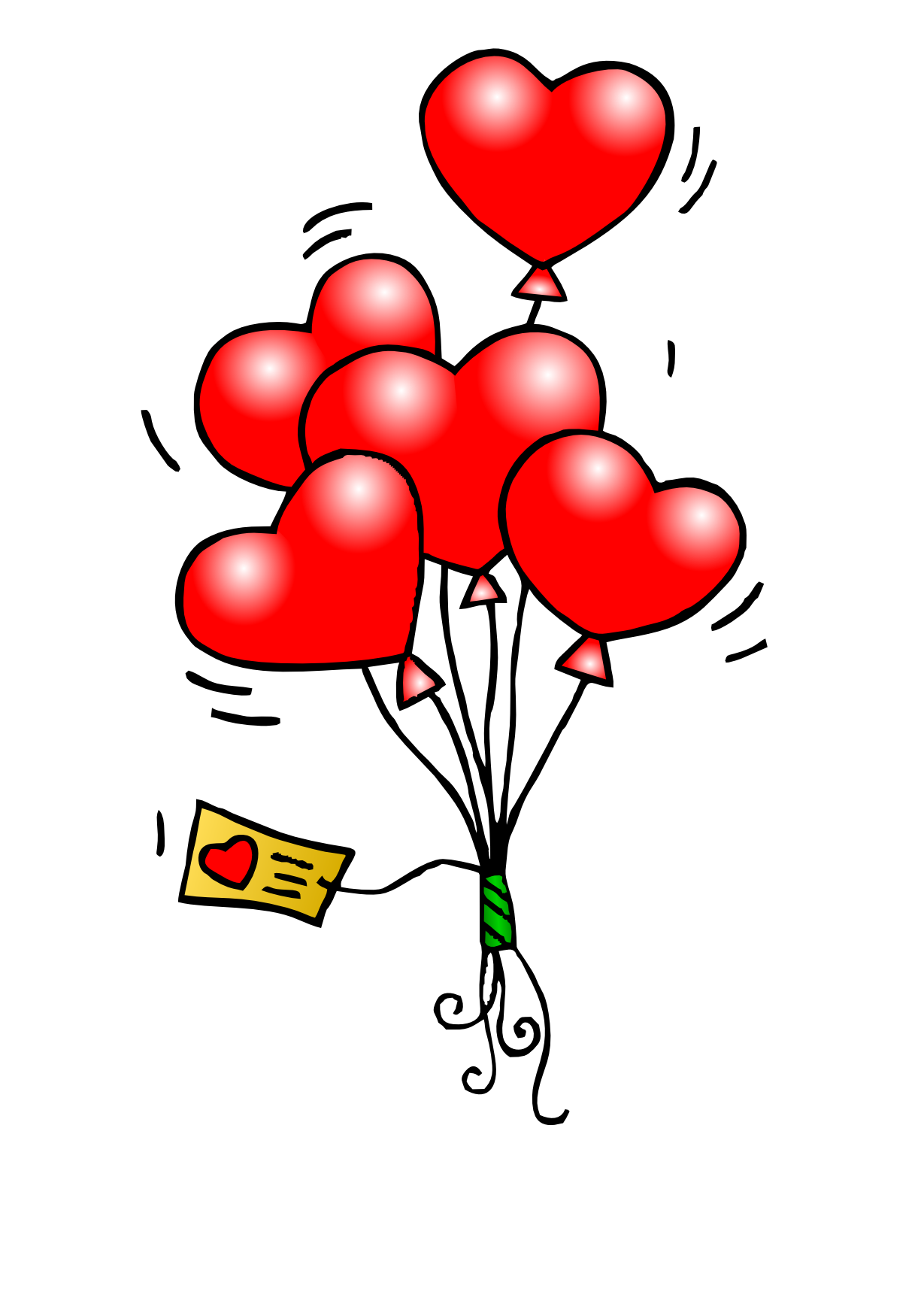 valentine heart ballon SVG