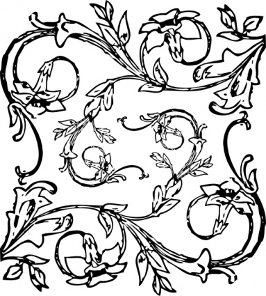 Download Floral Decoration clip art Vector Free