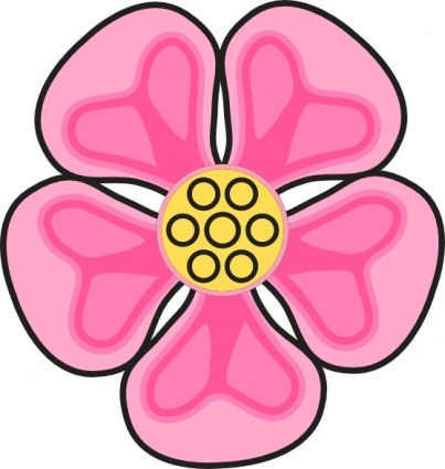 Wild Rose clip art vector, free vector graphics