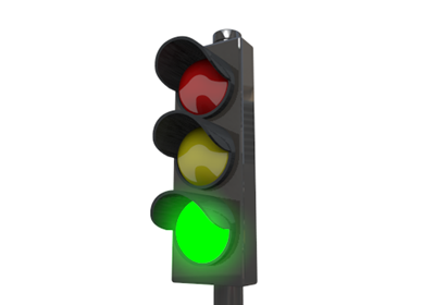 Forward green light - Free clip art