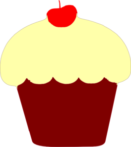 Red Velvet Cupcake clip art - vector clip art online, royalty free ...