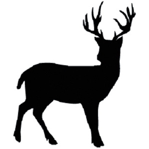 Sarasota Stamps Mounted Rubber Stamp: Buck Silhouette :: Stamps ...