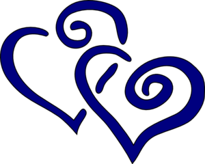 Navy Blue Heart Clipart - Free Clipart Images