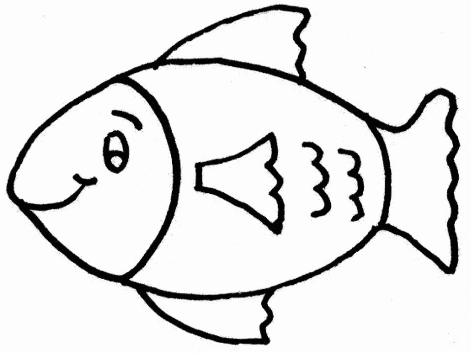 Fish Color Page - AZ Coloring Pages