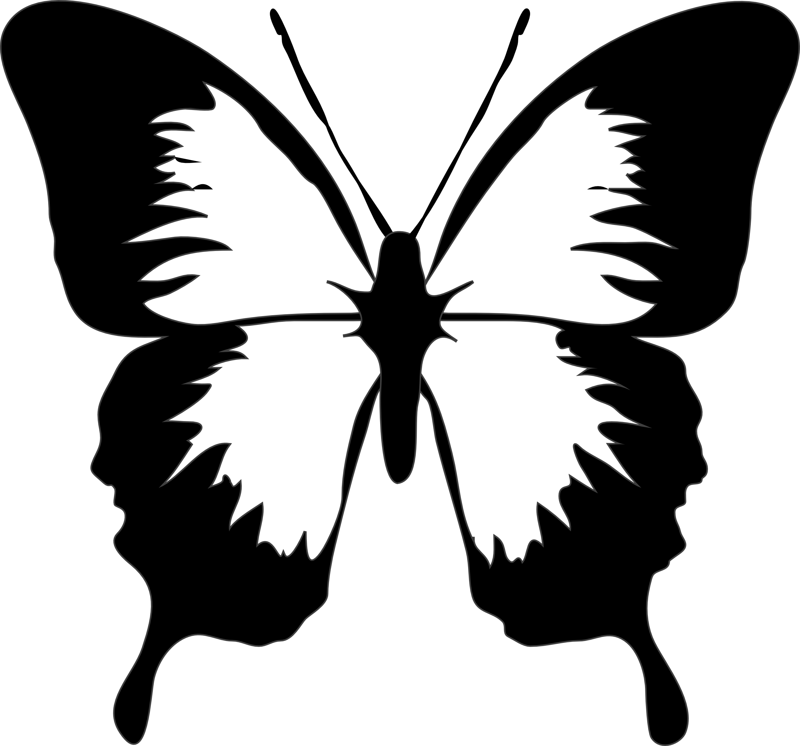 Black And White Butterfly | Free Download Clip Art | Free Clip Art ...