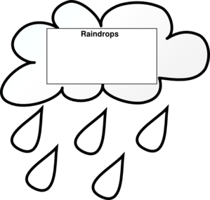 Rain drop clipart black and white - ClipartFox