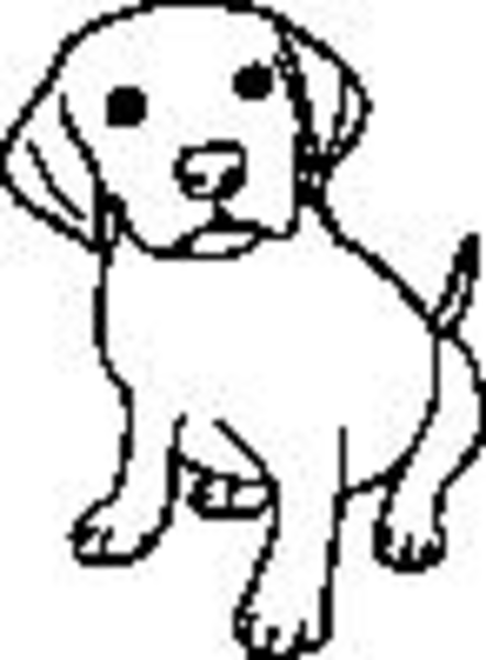 Black And White Puppy | Free Images - vector clip art ...