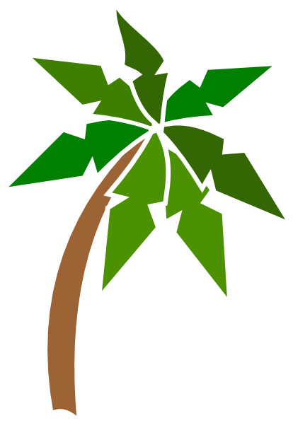 Palm Tree Coconut Clipart - Free Clipart Images