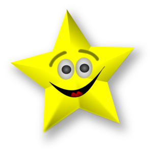 Smiling Star Clip Art - vector clip art online ...