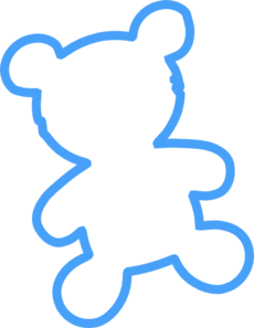 Teddy Bear Outline Clipart - Free Clipart Images